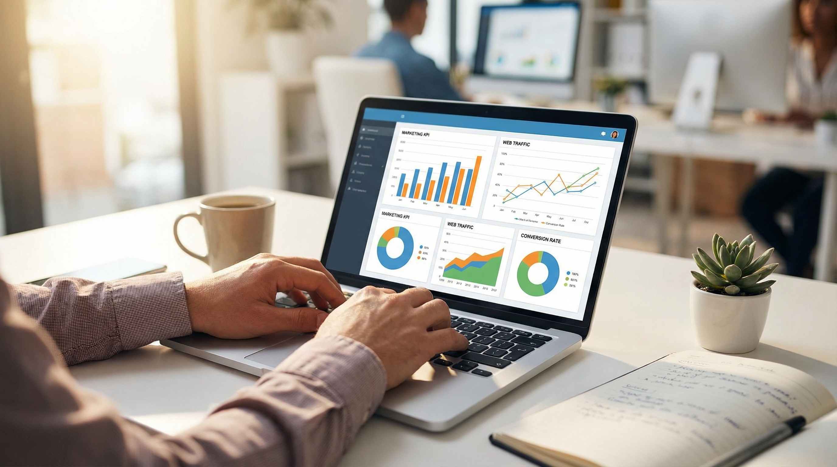 Digital marketing analytics dashboard